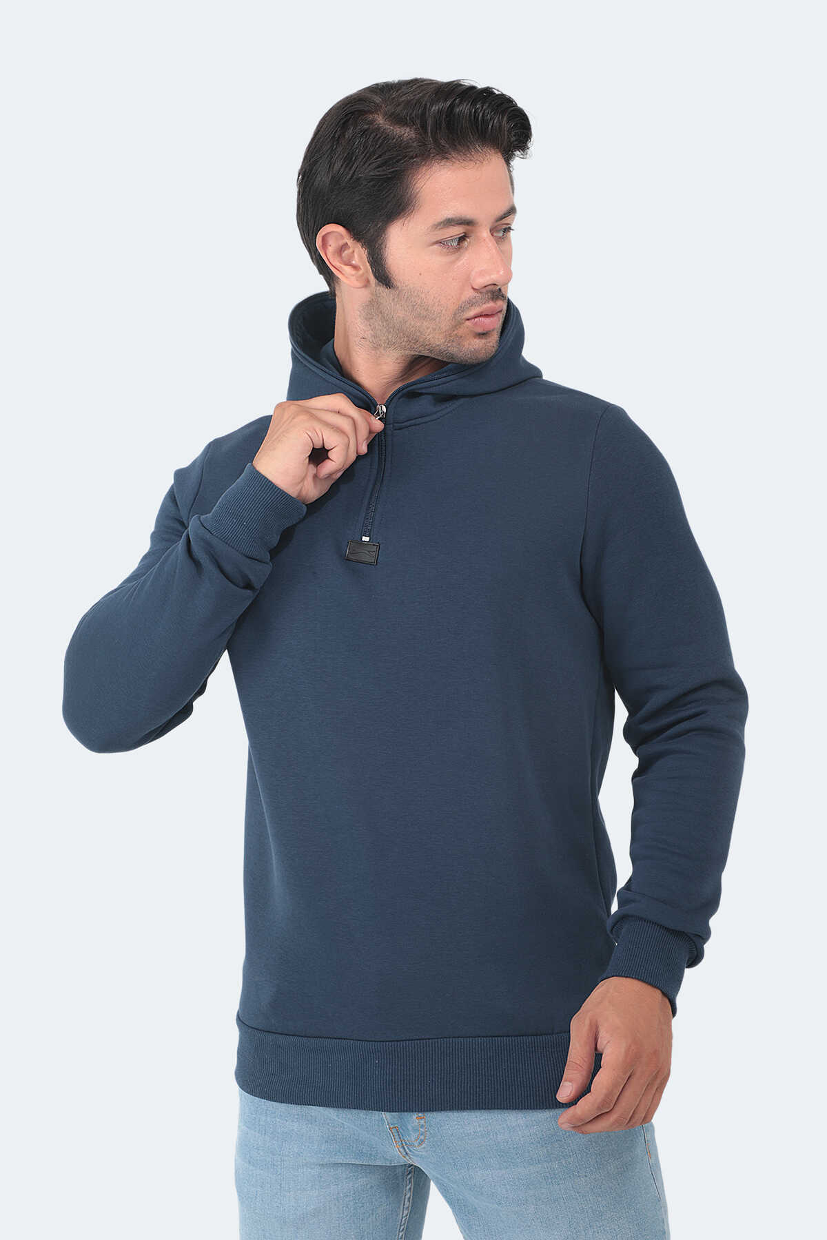 Slazenger - Slazenger BAHA Erkek Sweatshirt Indigo