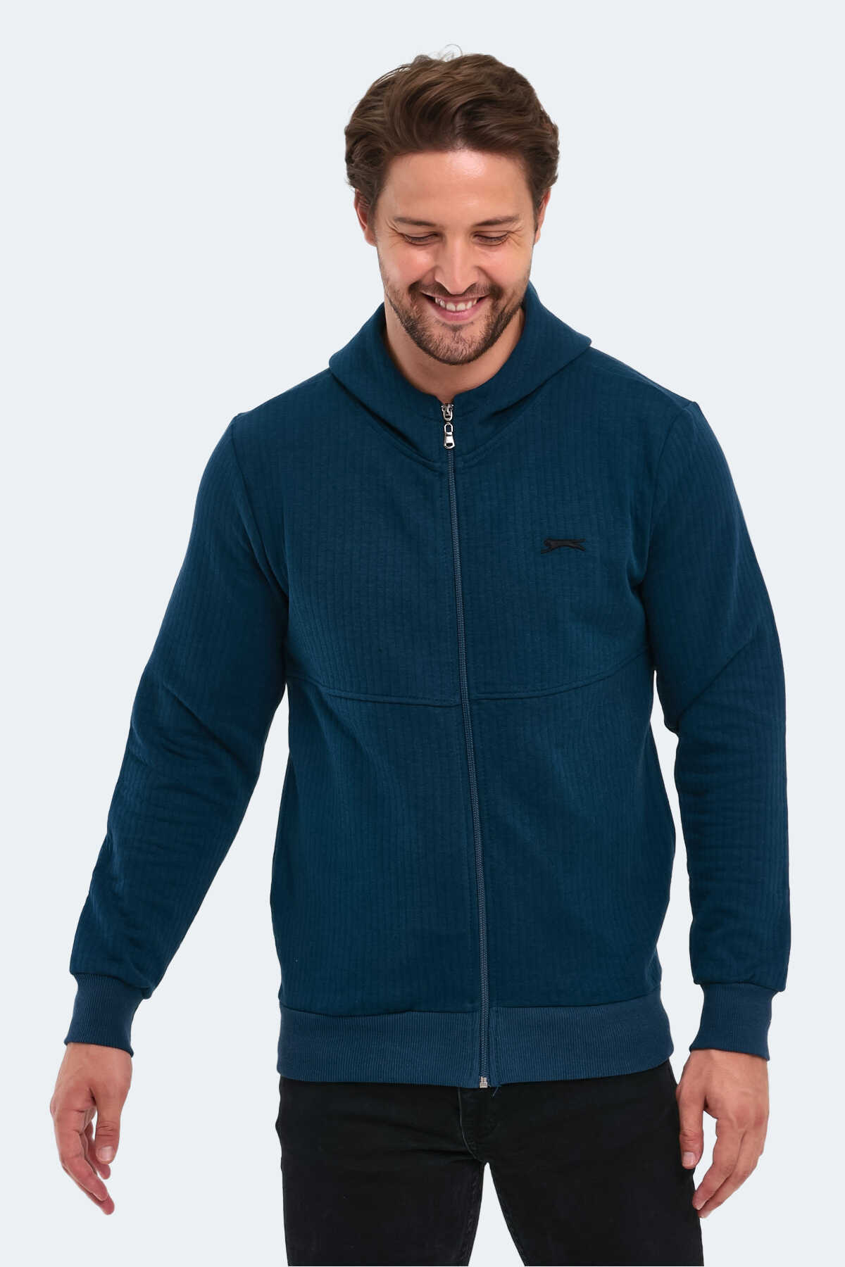 Slazenger - Slazenger BANKY IN Erkek Sweatshirt Indigo