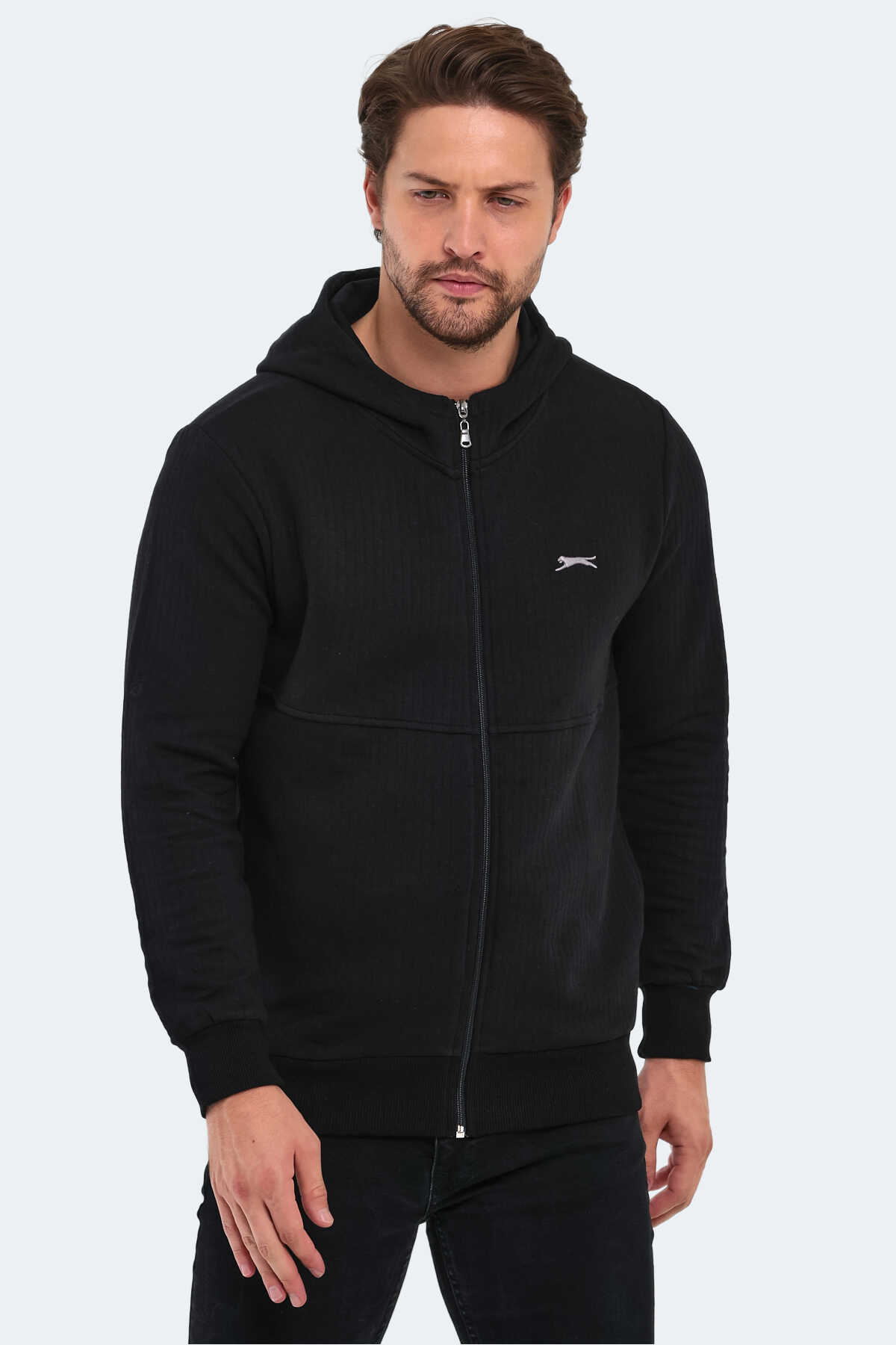 Slazenger - Slazenger BANKY IN Erkek Sweatshirt Siyah