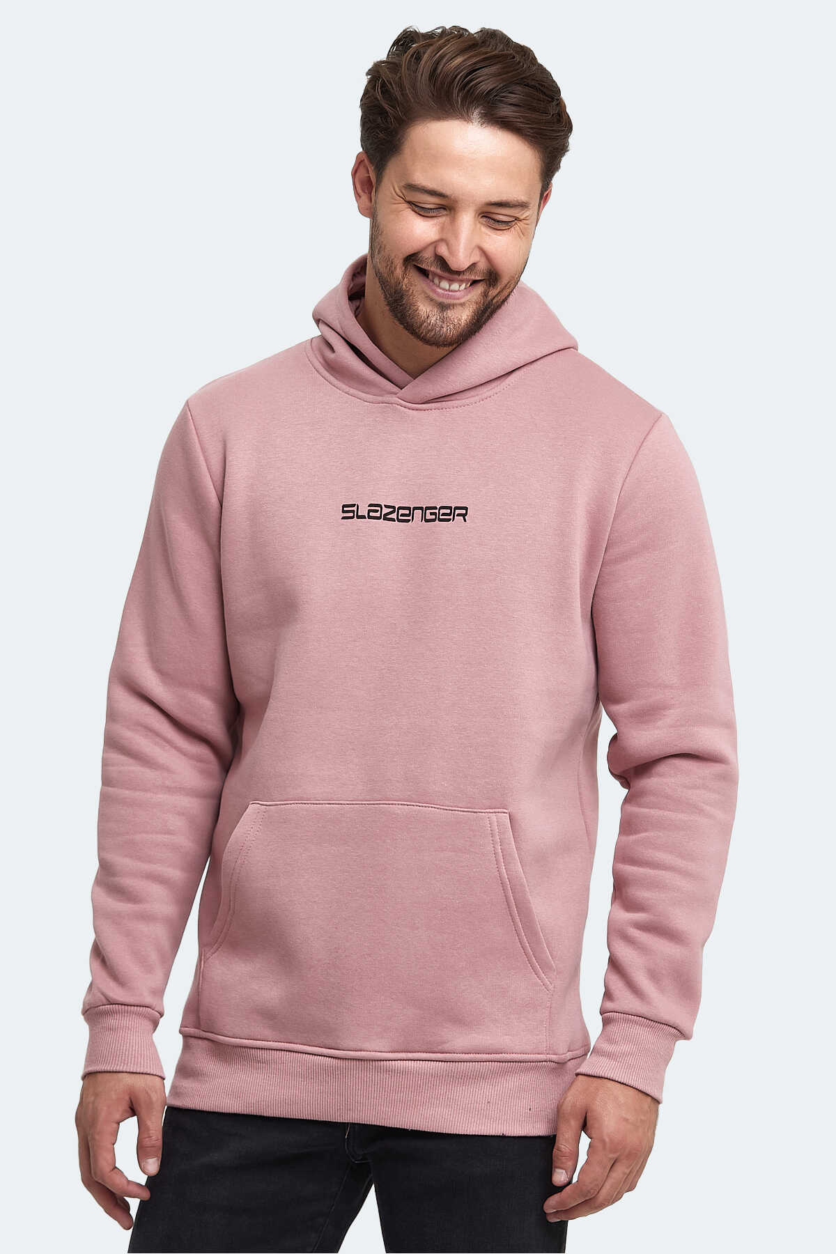 Slazenger - Slazenger BUSTER Erkek Sweatshirt Pudra