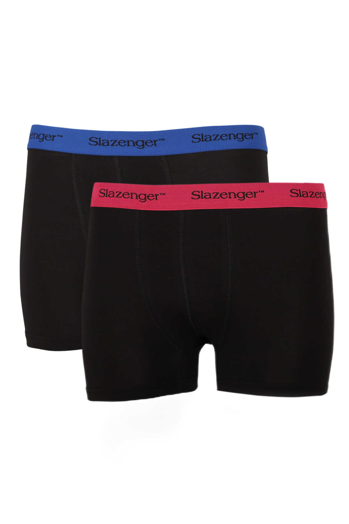 Slazenger - Slazenger JADAX (2 li) Erkek Boxer Saks Mavi