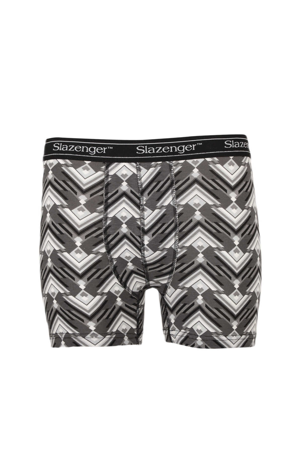 Slazenger - Slazenger JAMA Erkek Boxer Gri / Beyaz