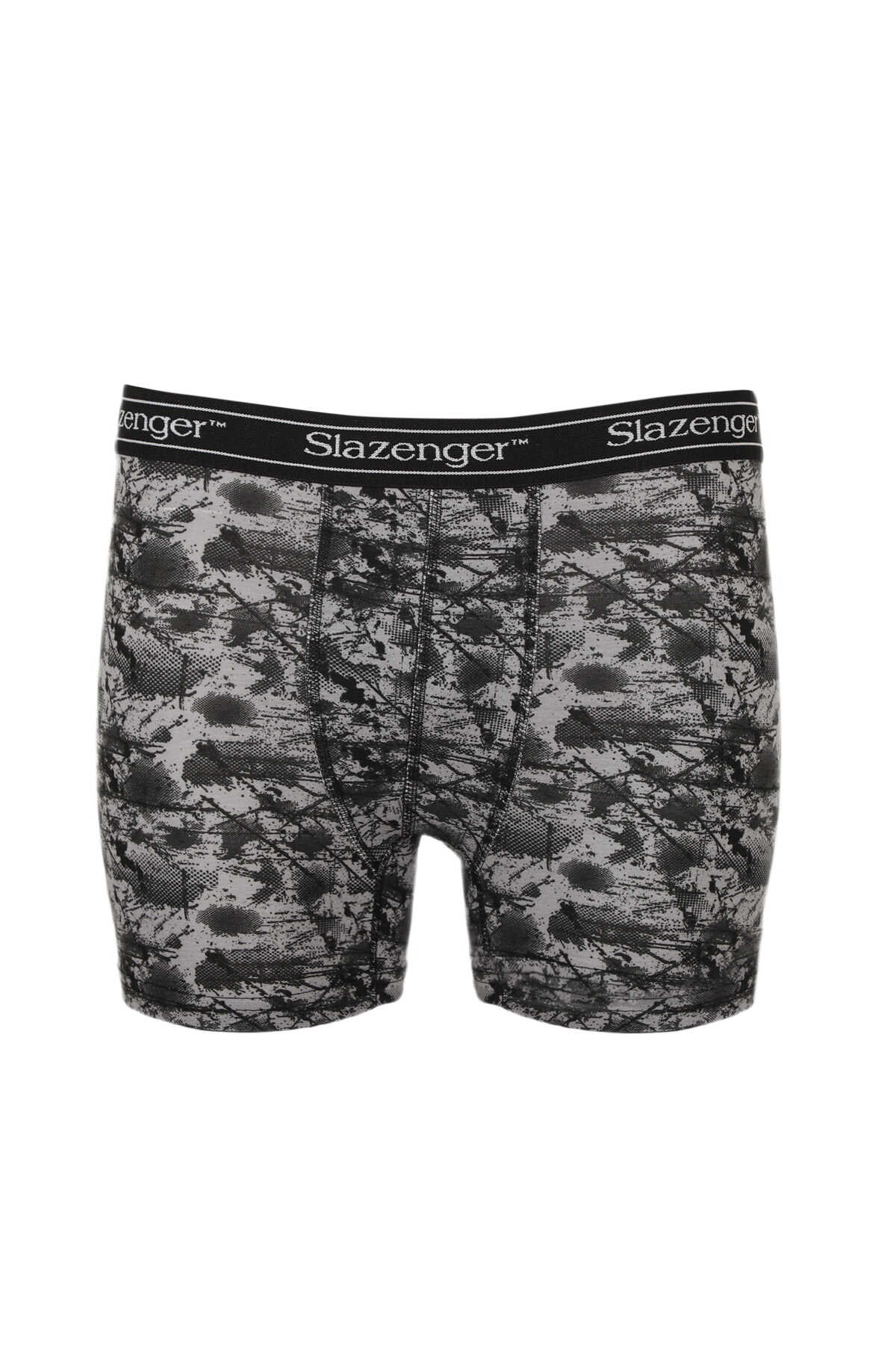 Slazenger - Slazenger JAMA Erkek Boxer Gri / Siyah