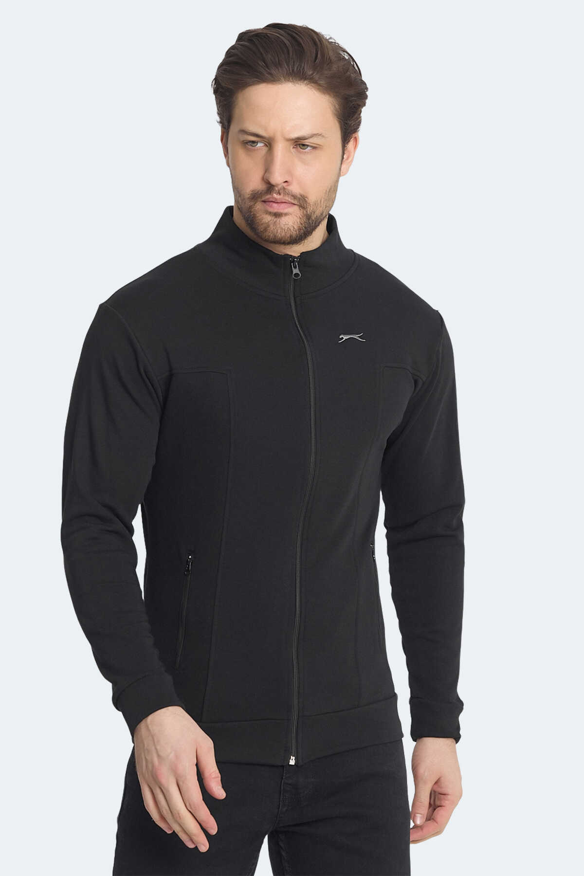 Slazenger - Slazenger KAGISONA Erkek Sweatshirt Siyah