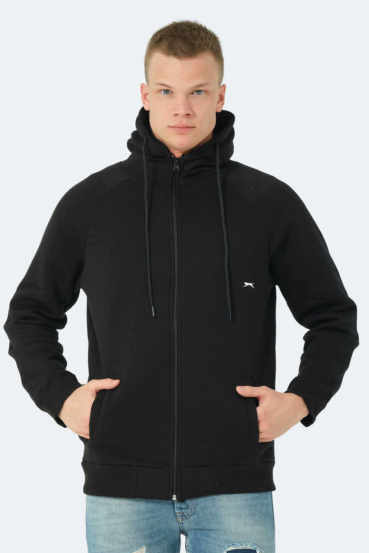 Slazenger - Slazenger KAINAN Erkek Sweatshirt Siyah