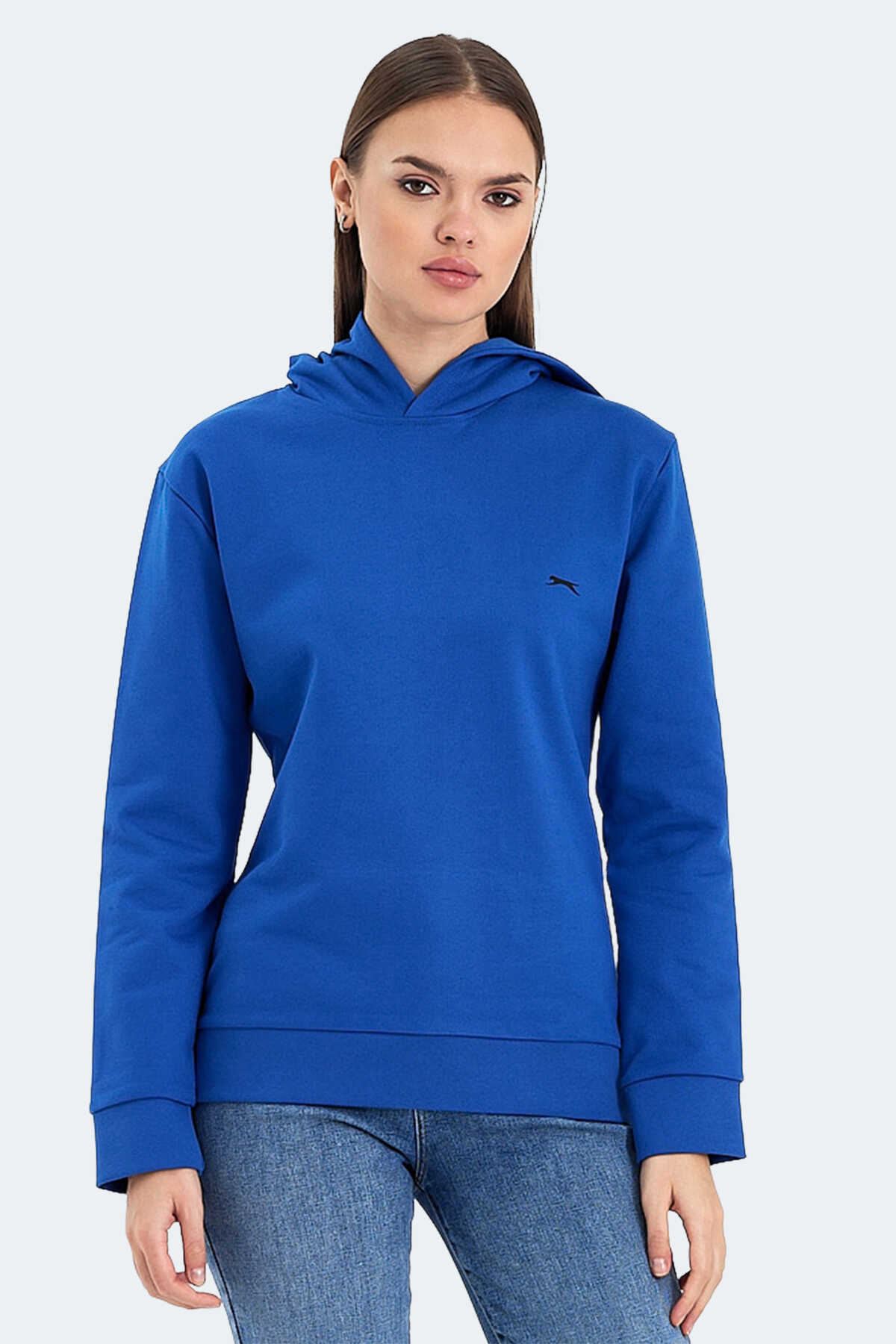 Slazenger - Slazenger KATHY IN Kadın Sweatshirt Saks Mavi