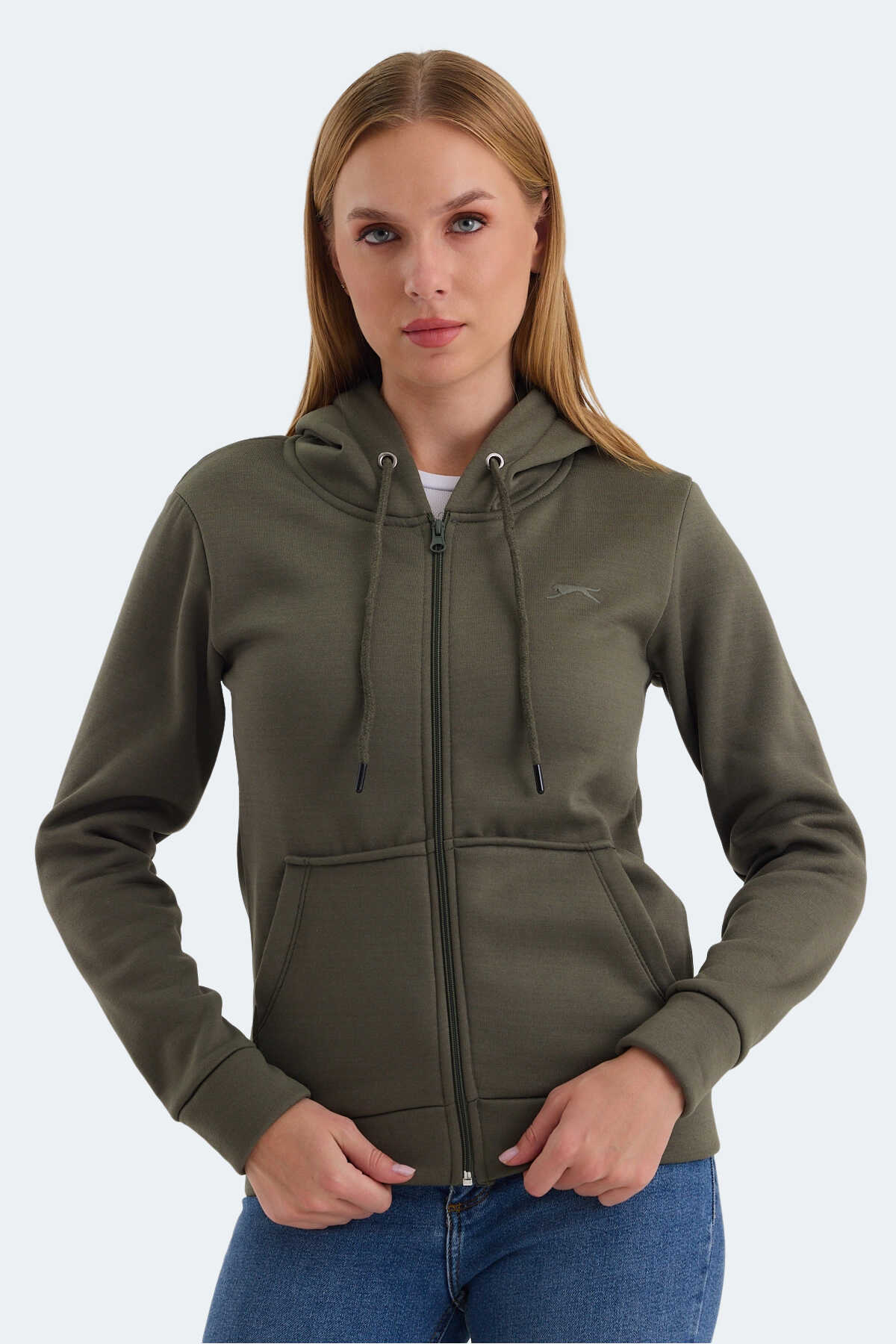 Slazenger - Slazenger KATYA Kadın Sweatshirt Haki