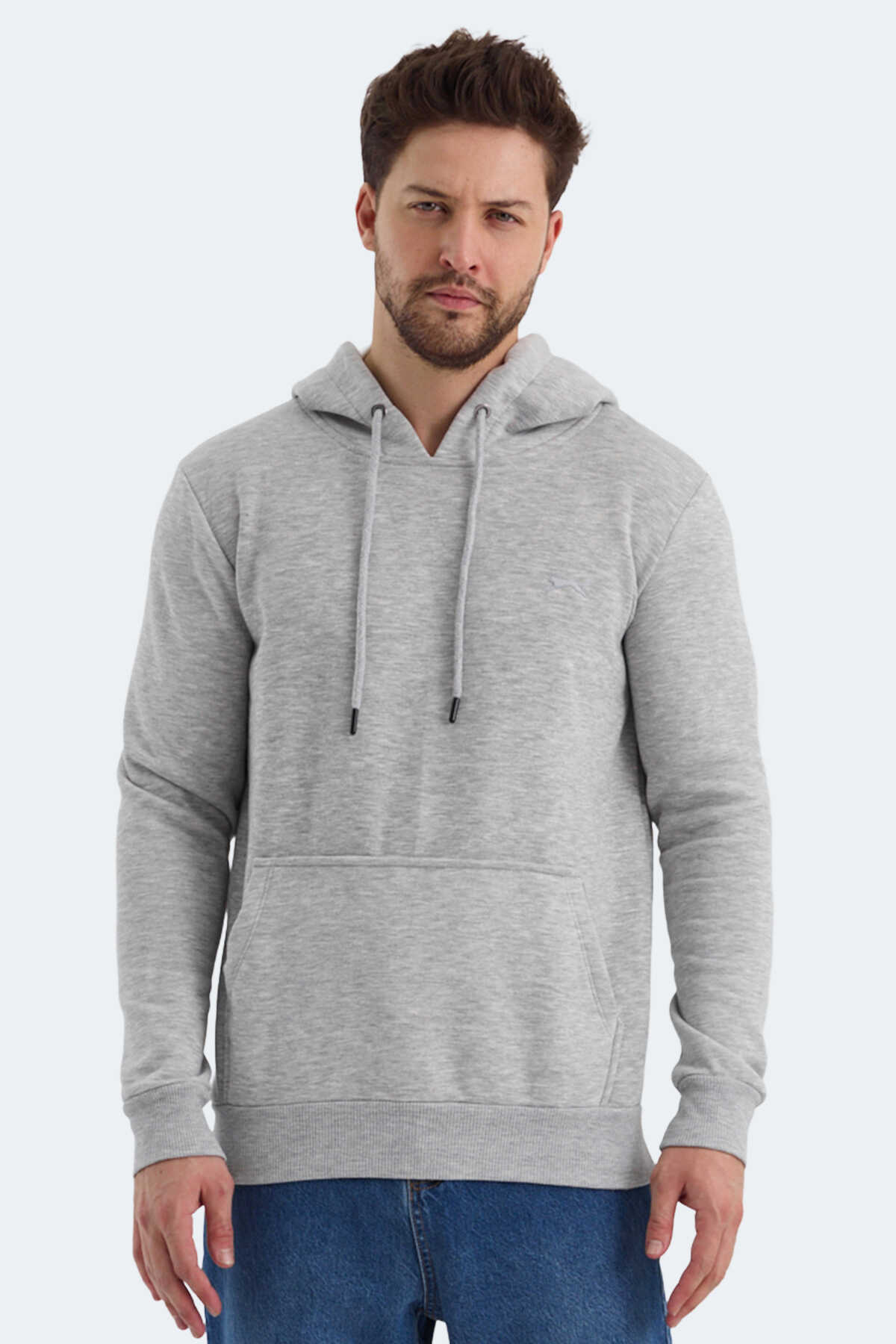 Slazenger - Slazenger KEANS IN Erkek Sweatshirt Gri