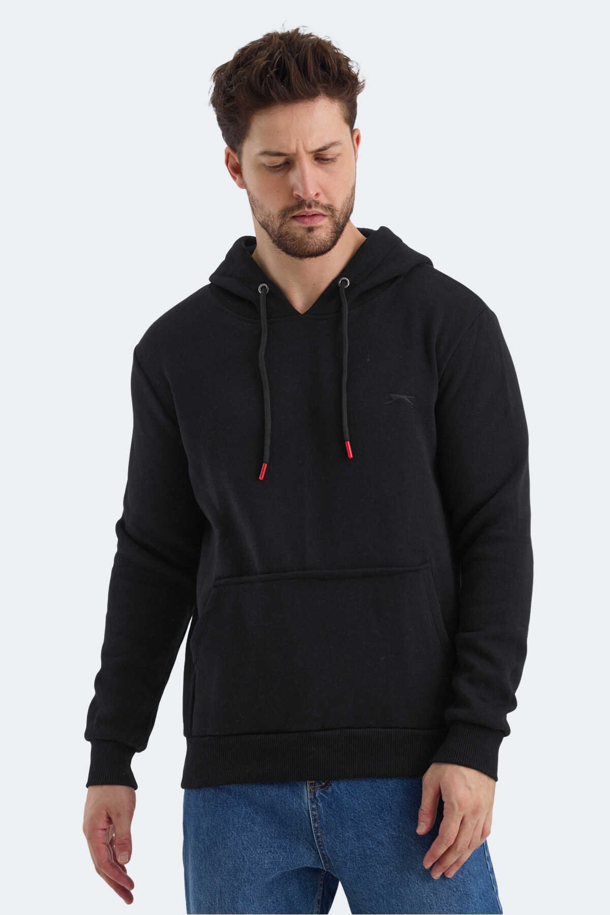 Slazenger - Slazenger KEANS IN Erkek Sweatshirt Siyah