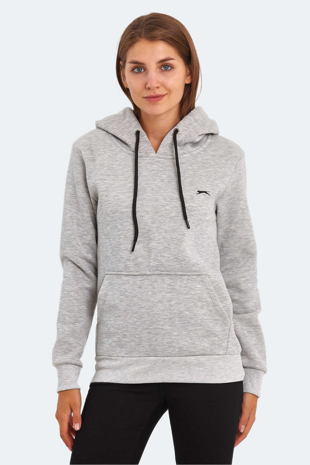 Slazenger - Slazenger KESHIAN IN Kadın Sweatshirt Gri