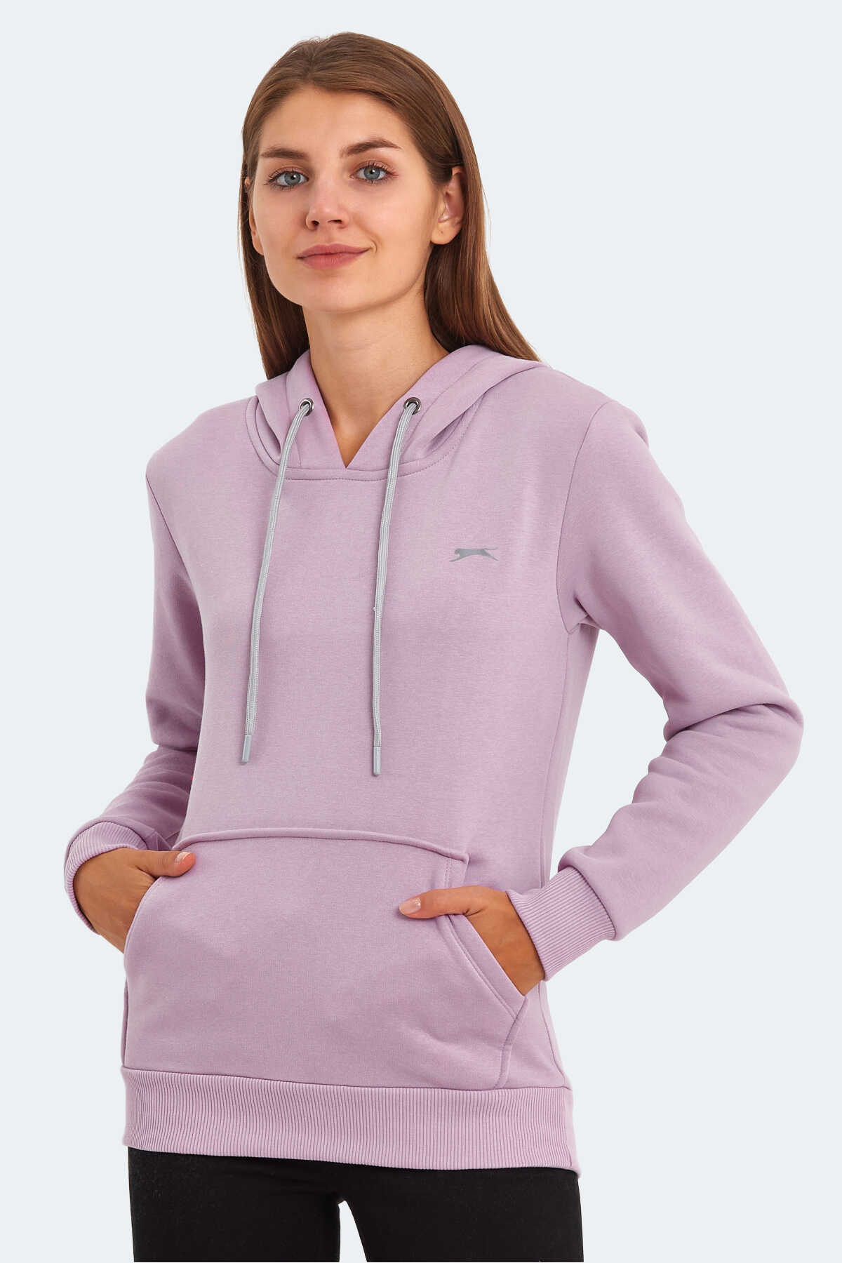 Slazenger - Slazenger KESHIAN IN Kadın Sweatshirt Lila