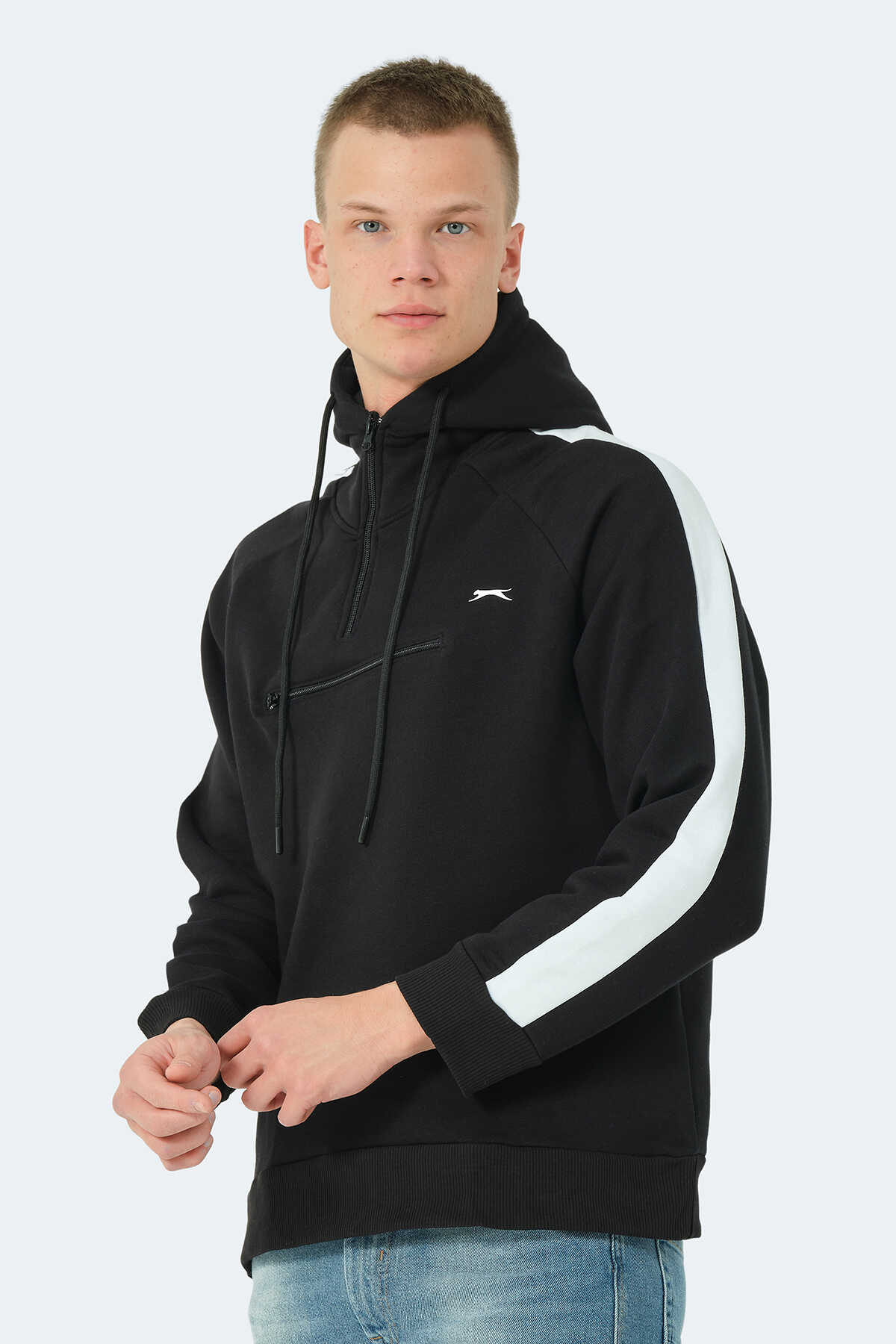 Slazenger - Slazenger KLEMENT IN Erkek Sweatshirt Siyah