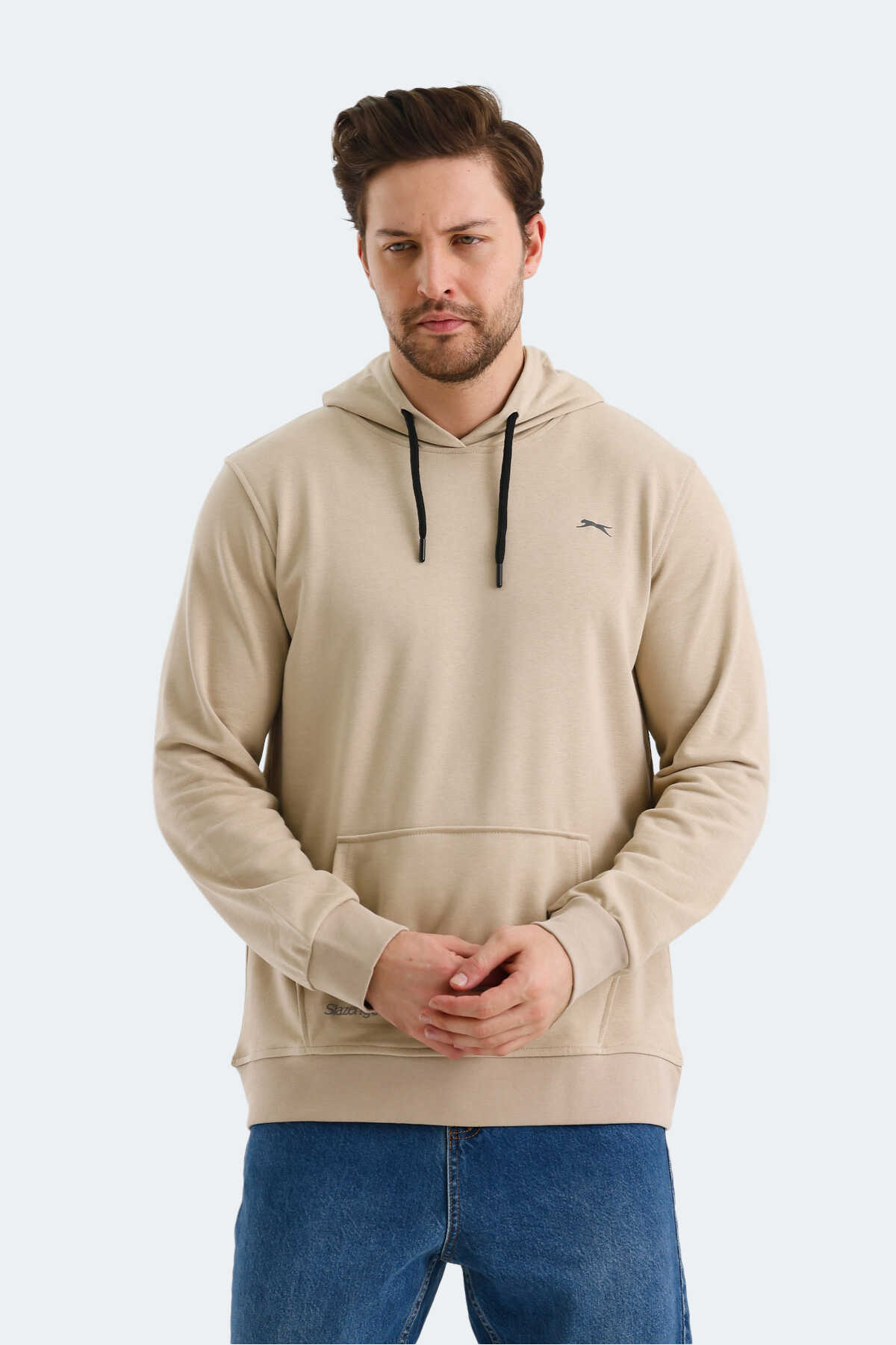 Slazenger - Slazenger OBRA IN Erkek Sweatshirt Bej