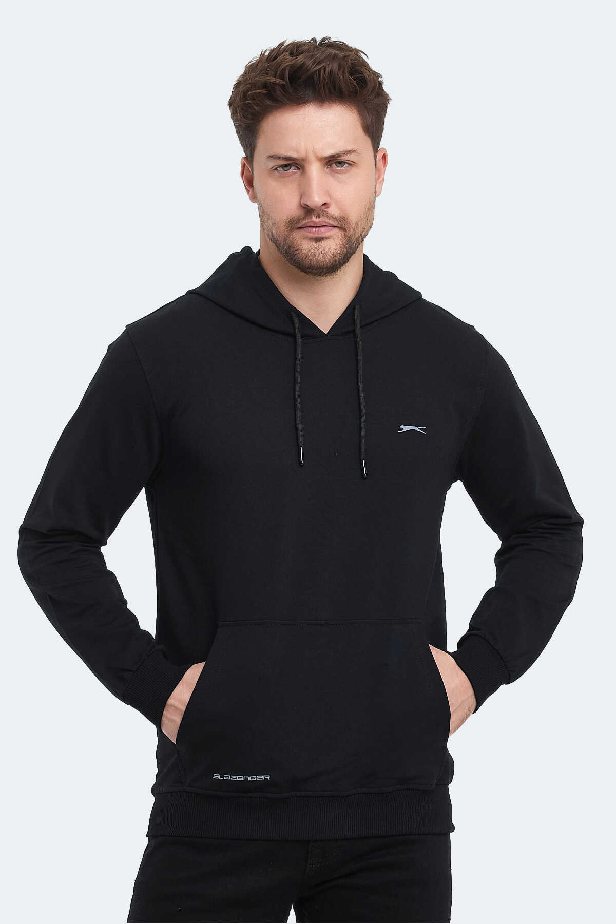 Slazenger - Slazenger OBRA IN Erkek Sweatshirt Siyah