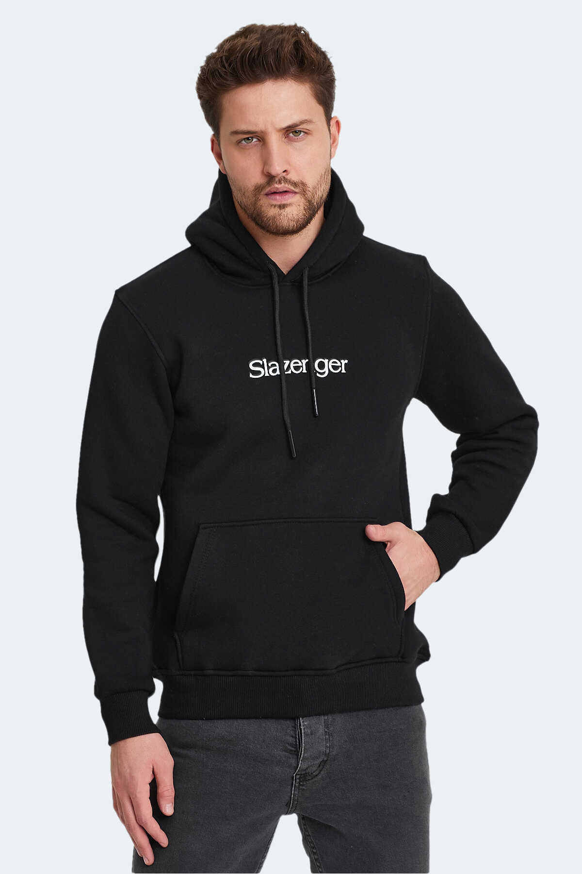 Slazenger - Slazenger OCTAVIA IN Erkek Sweatshirt Siyah