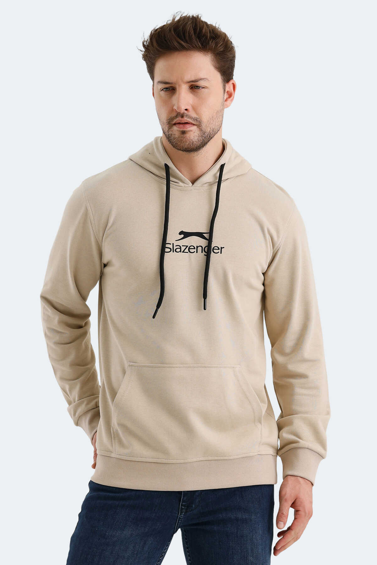 Slazenger - Slazenger ONCA Erkek Sweatshirt Bej