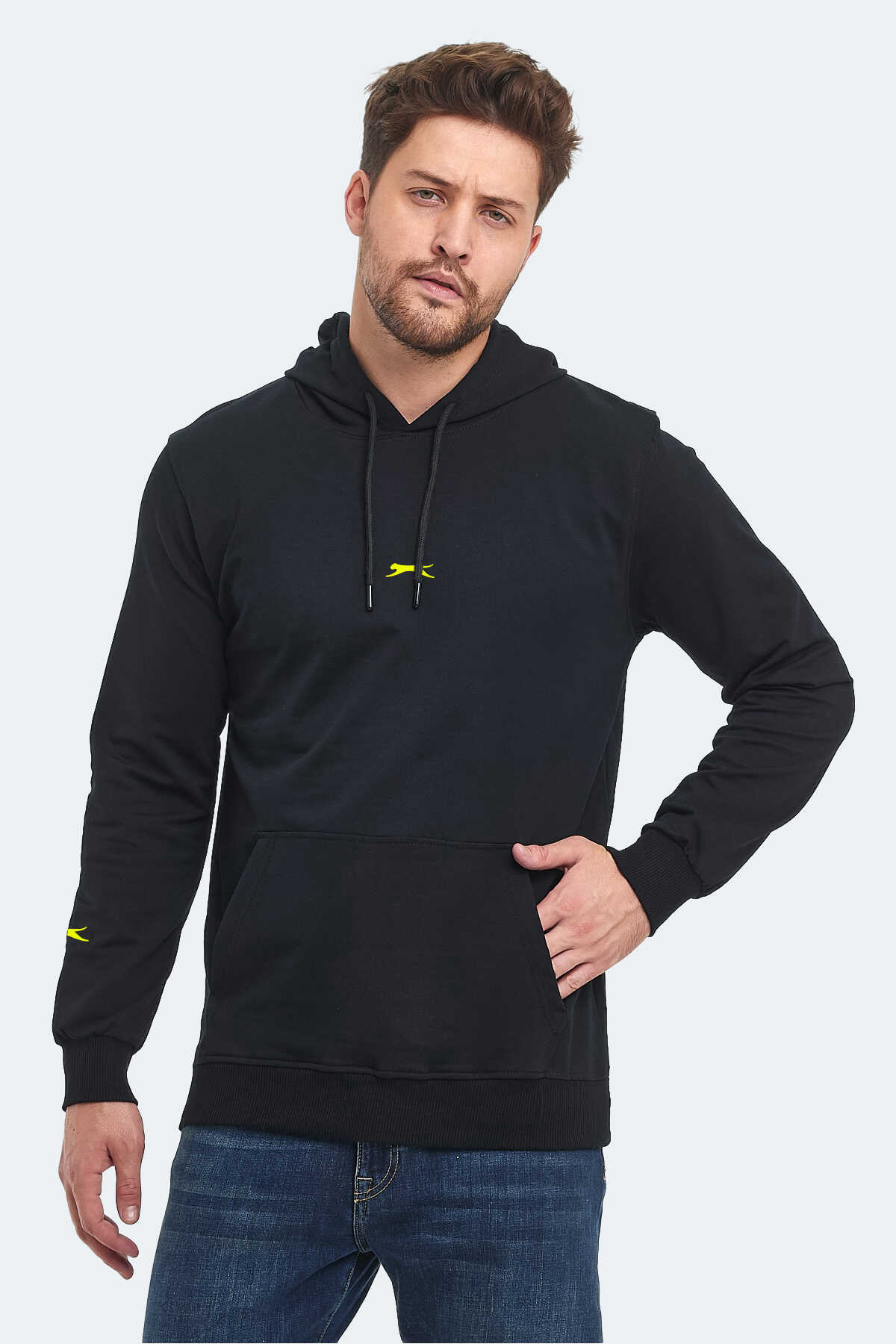 Slazenger - Slazenger OSLO IN Erkek Sweatshirt Siyah