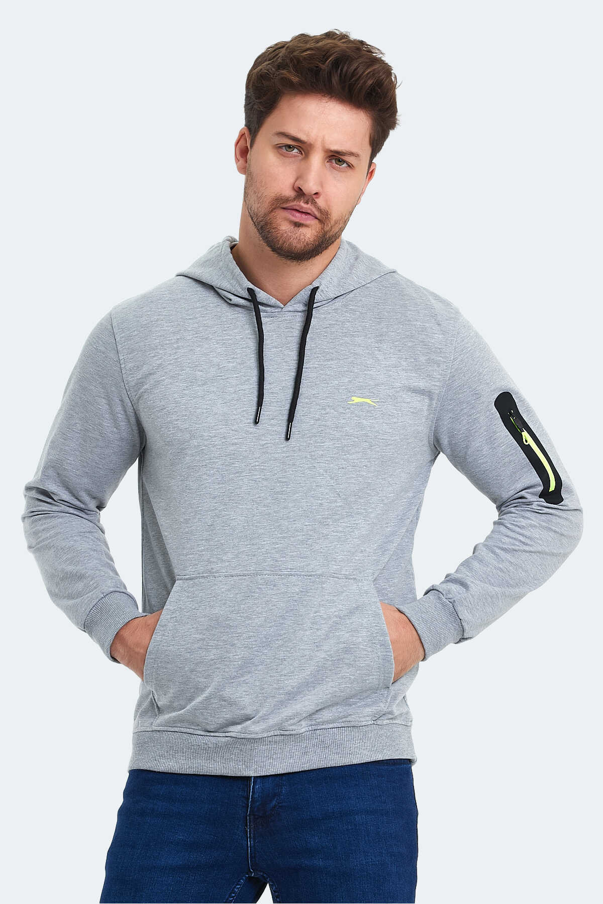 Slazenger - Slazenger OZZY Erkek Sweatshirt Gri