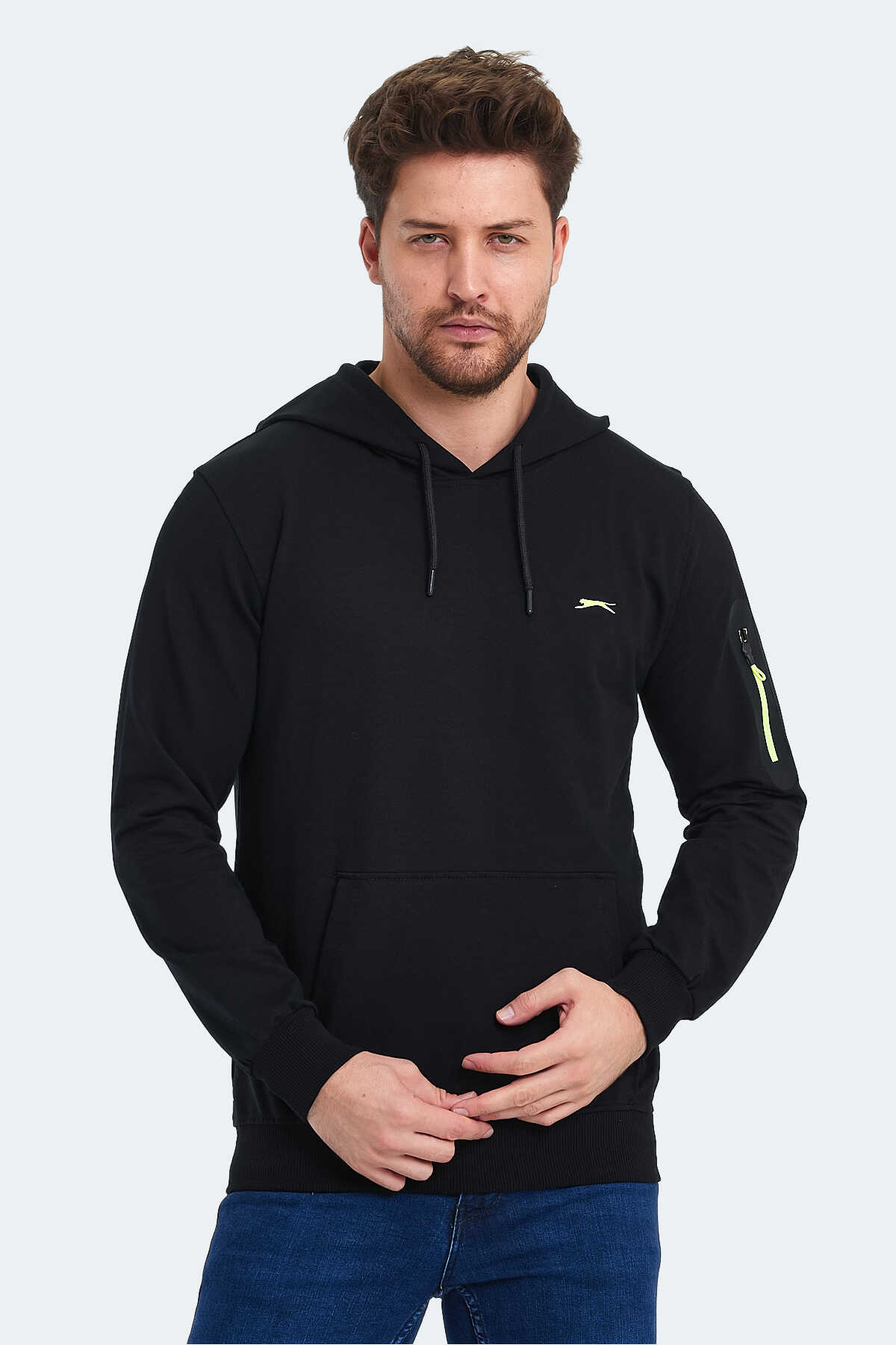 Slazenger - Slazenger OZZY Erkek Sweatshirt Siyah