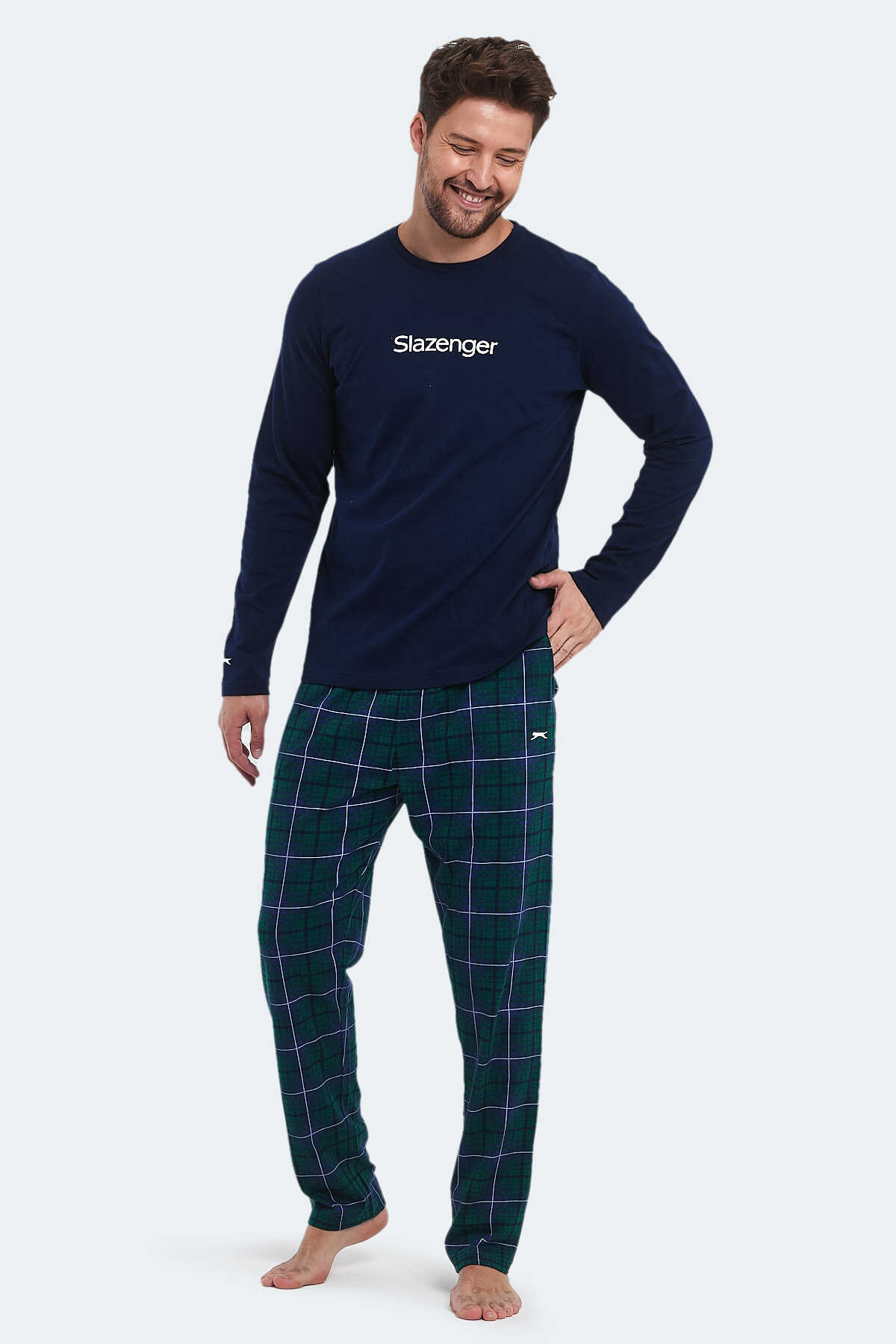 Slazenger - Slazenger PATRICK IN Erkek Pijama Lacivert