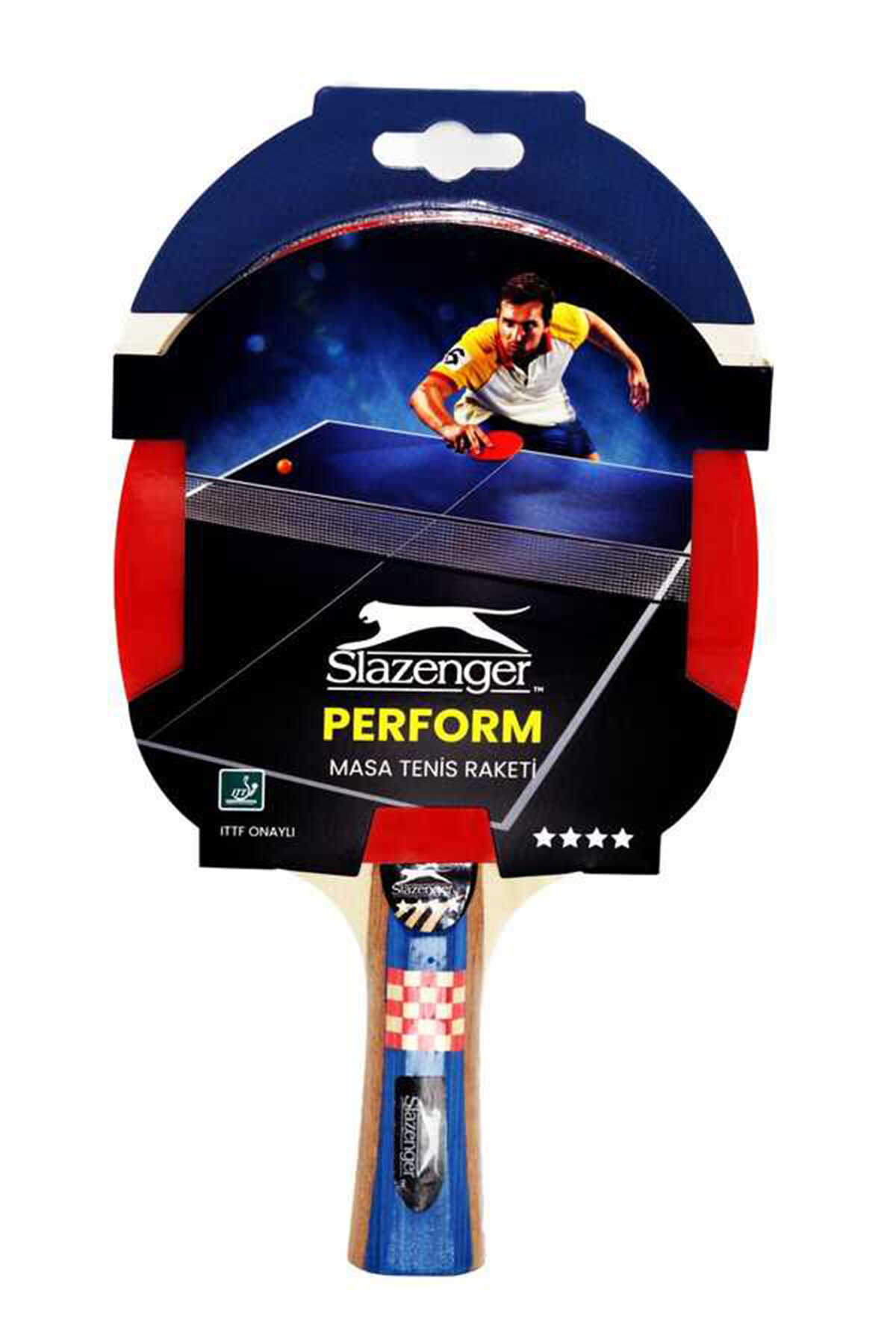 Slazenger - Slazenger Perform ITTF Onaylı Masa Tenis Raketi (4 Star) Unisex Masa Tenisi Raketi