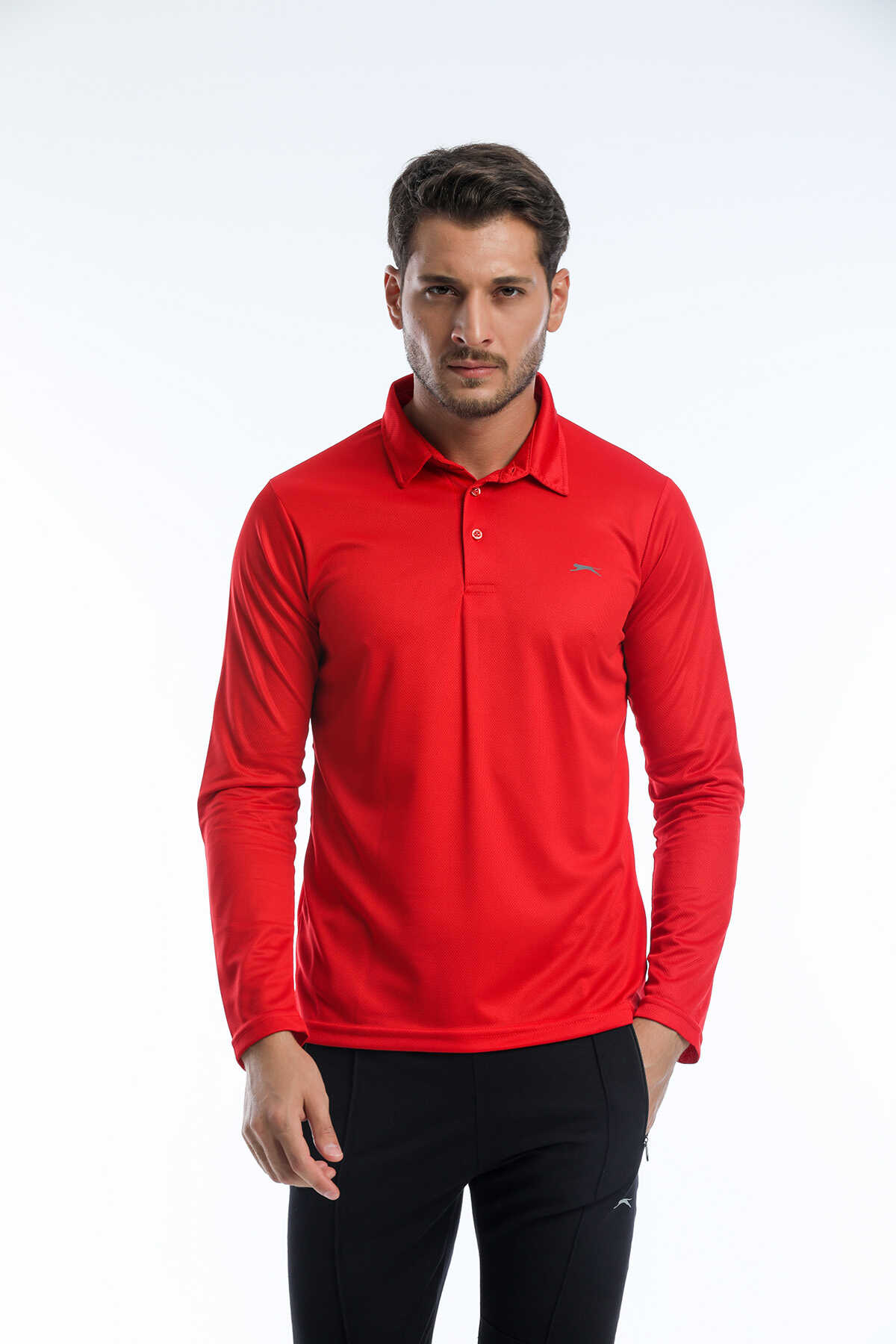 Slazenger - Slazenger RAFAELO Erkek Sweatshirt Kırmızı