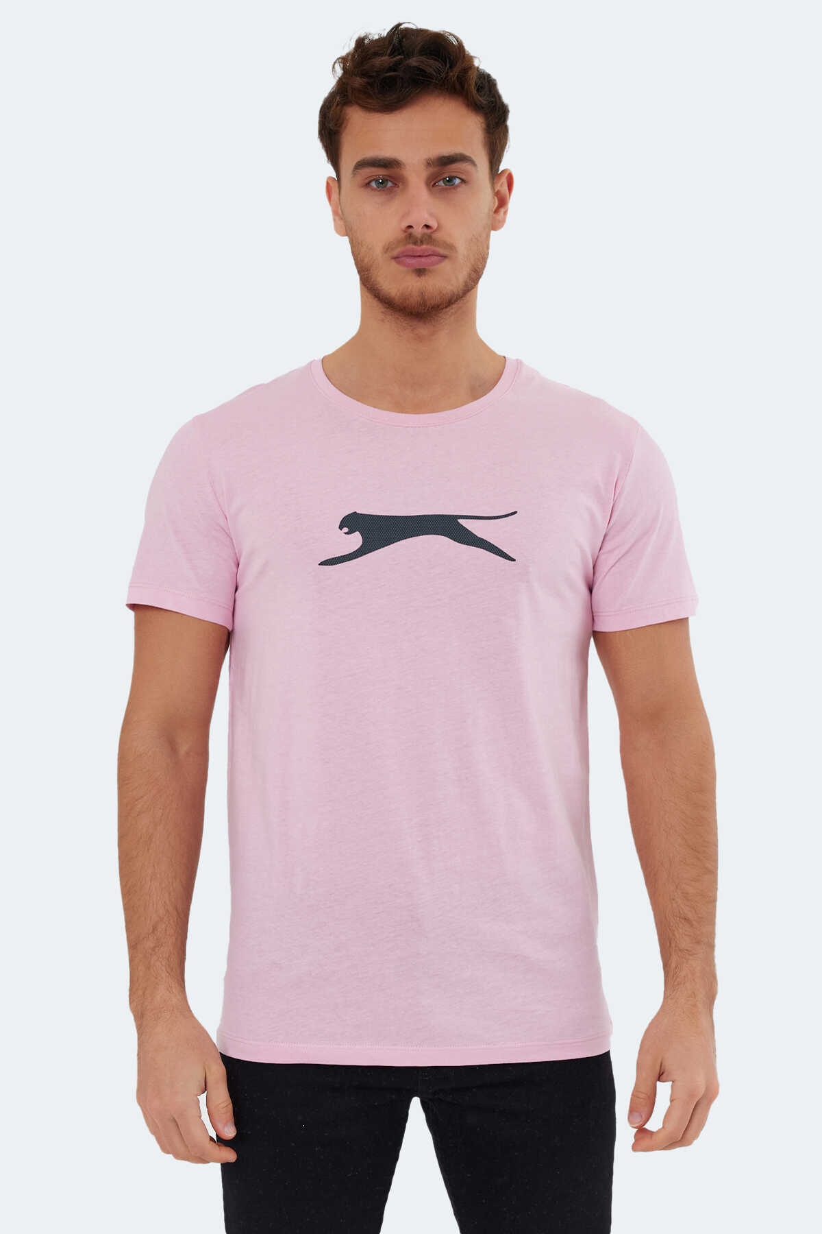 Slazenger - Slazenger SECTOR I Erkek Tişört Açık Pembe