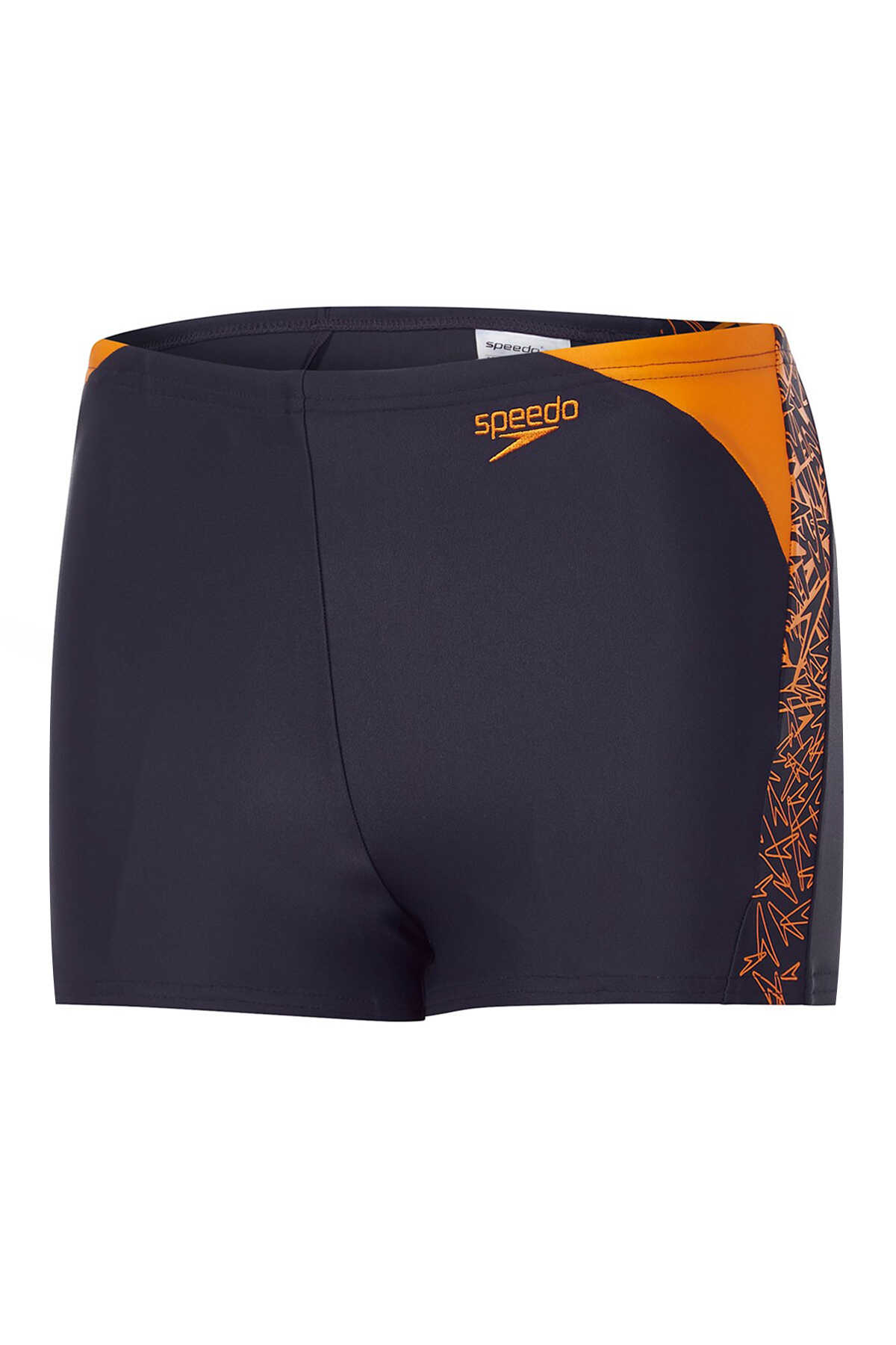 Speedo - Speedo BOOM SPL ASHT JM Erkek Çocuk Mayo Gri / Turuncu