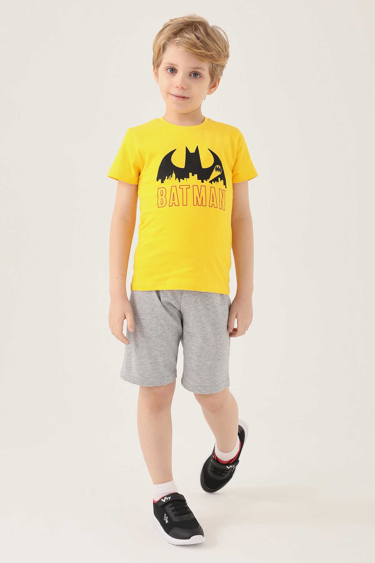 Batman - Batman L1579-2 Erkek Çocuk T-Shirt Sarı