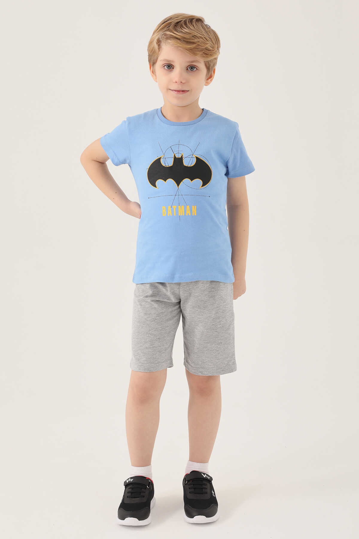 Batman - Batman L1580-2 Erkek Çocuk Tişört Indigo