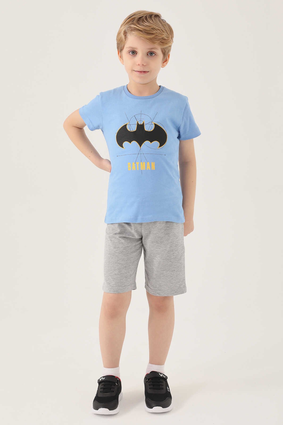 Batman - Batman L1580-2 Erkek Çocuk T-Shirt Indigo