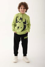 Batman - Batman L1606-3 Erkek Çocuk Fıstık Yeşili Eşofman Takımı