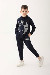 Batman - Batman L1606-3 Erkek Çocuk Lacivert Eşofman Takımı