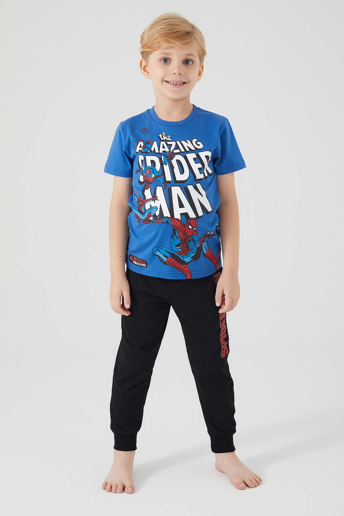 Beyond Amazing - Beyond Amazing D4754-3 Erkek Çocuk Cobalt Pijama