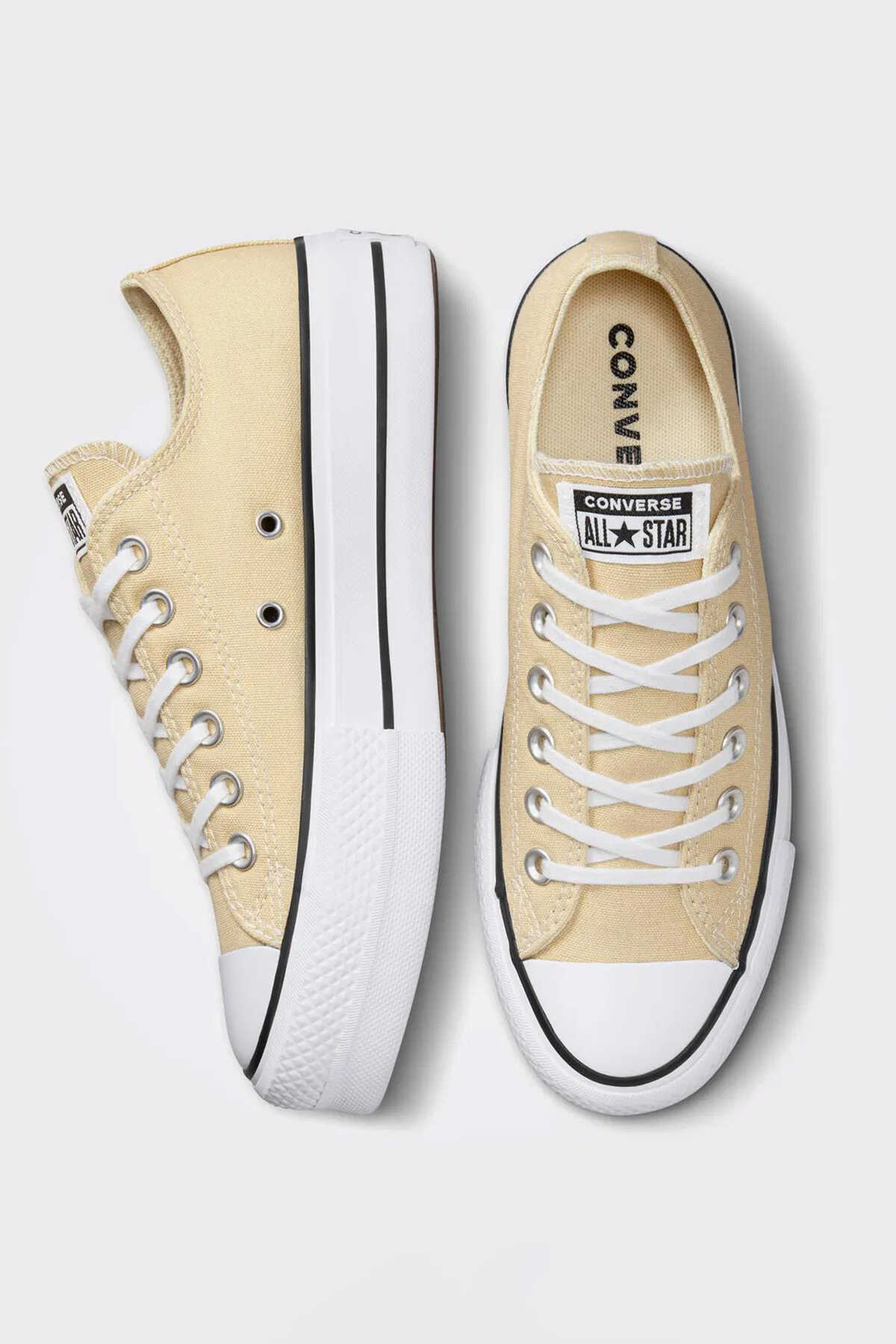 Converse CTAS LIFT OX Unisex Bej / Beyaz / Bej Sneaker Converse CTAS LIFT OX Unisex Bej / Beyaz / Bej Sneaker