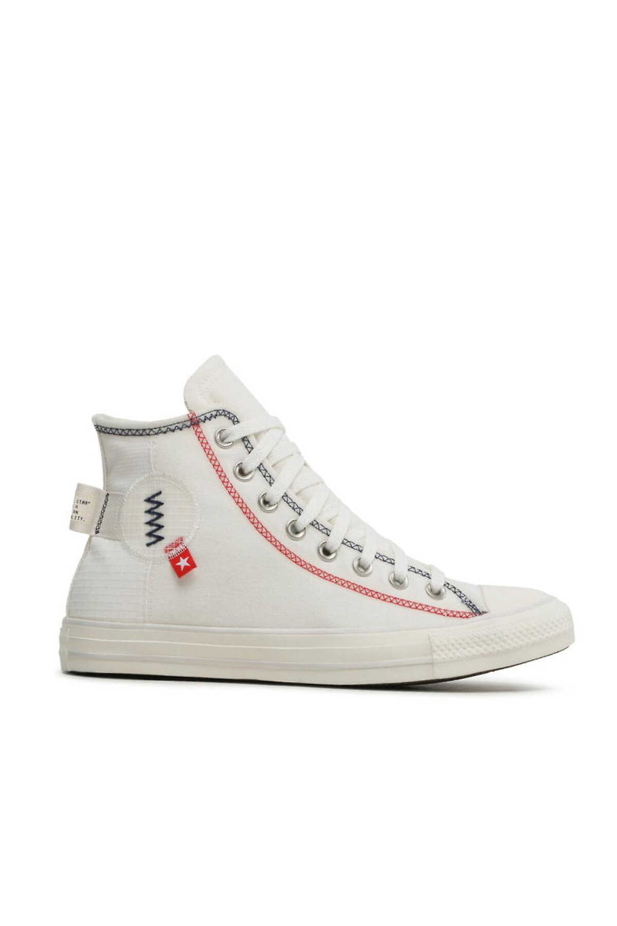 Converse - Converse CTAS Unisex Sneaker Ayakkabı Beyaz / Kırmızı