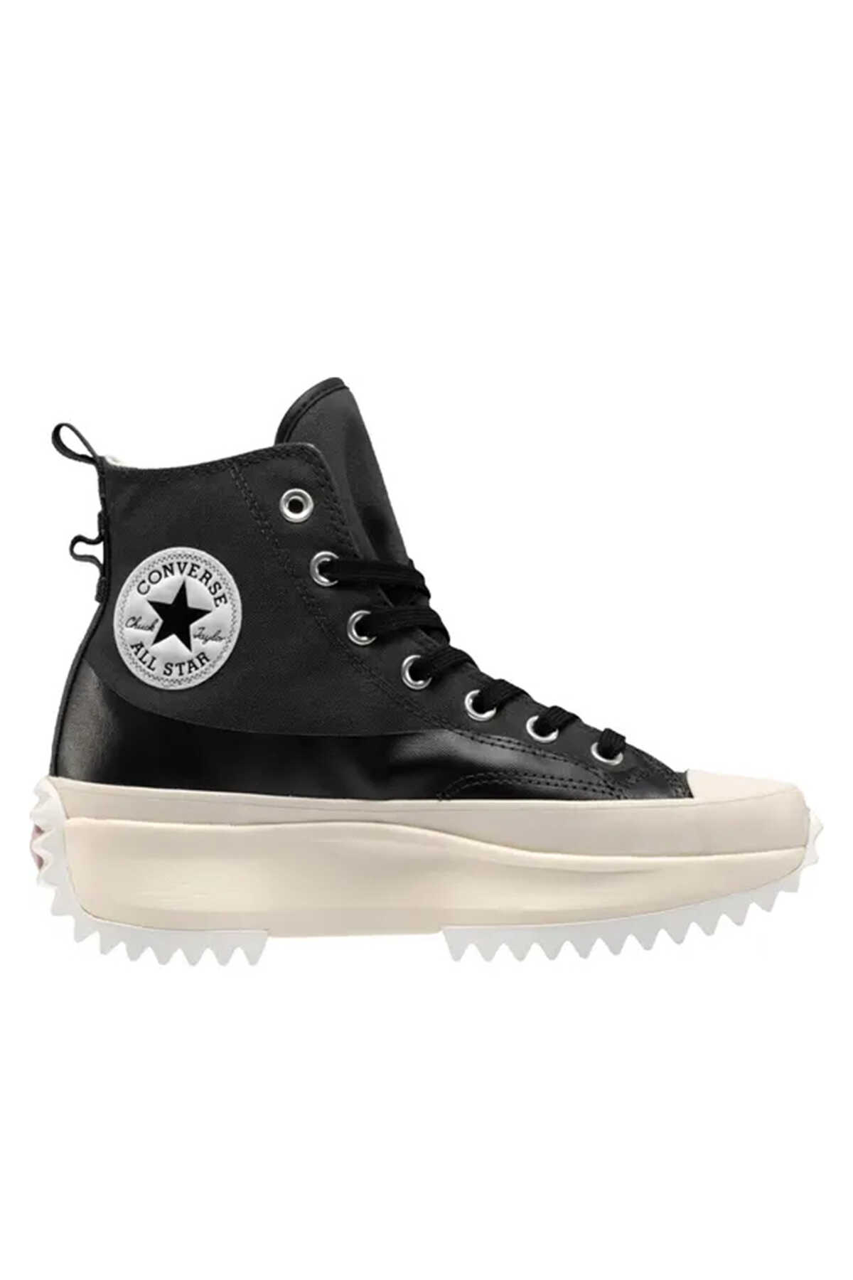 Converse - Converse RUN STAR HIKE HI Unisex Sneaker Ayakkabı Füme / Siyah