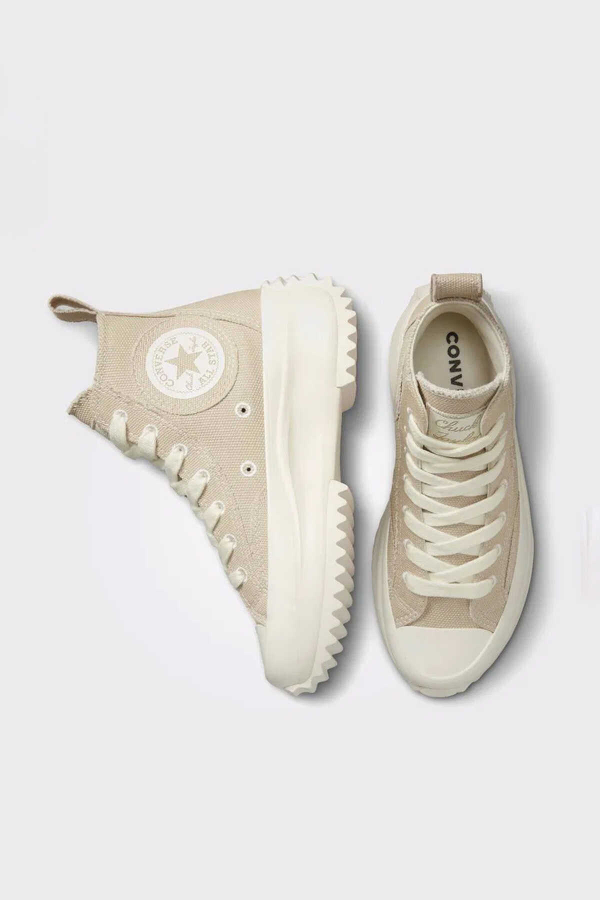 Converse RUN STAR HIKE Unisex Bej / Gri Sneaker Converse RUN STAR HIKE Unisex Bej / Gri Sneaker