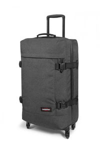 Eastpak - Eastpak TRANS4 M Unisex Black Denim Valiz Eastpak - Eastpak TRANS4 M Unisex Black Denim Valiz