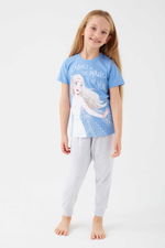 Frozen - Frozen D4772-3 Kız Çocuk Indigo Pijama