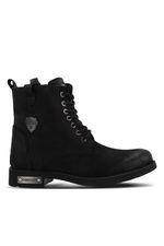 Hammer Jack - Hammer Jack MERDANE Erkek Siyah Yıkama Nubuk Bot