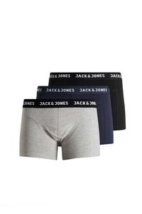 Jack & Jones - Jack & Jones 12160750 3 lü Erkek Siyah Boxer