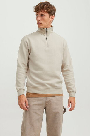 Jack & Jones 12250747 Erkek  Bej Sweatshırt 