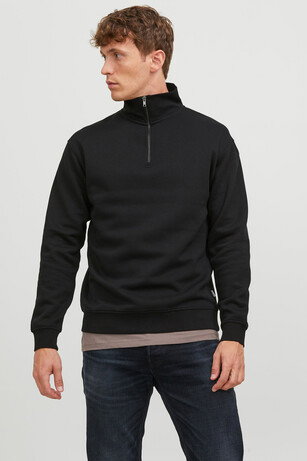 Jack & Jones 12250747 Erkek  Siyah Sweatshırt 