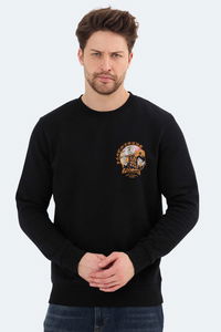 Jack & Jones - Jack & Jones 12256818 Erkek Siyah Sweatshirt