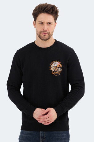 Jack & Jones 12256818 Erkek Siyah Sweatshırt