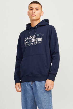Jack & Jones 12261670 Erkek  Lacivert Sweatshırt 
