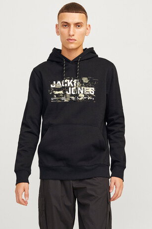 Jack & Jones 12261670 Erkek  Siyah Sweatshırt 