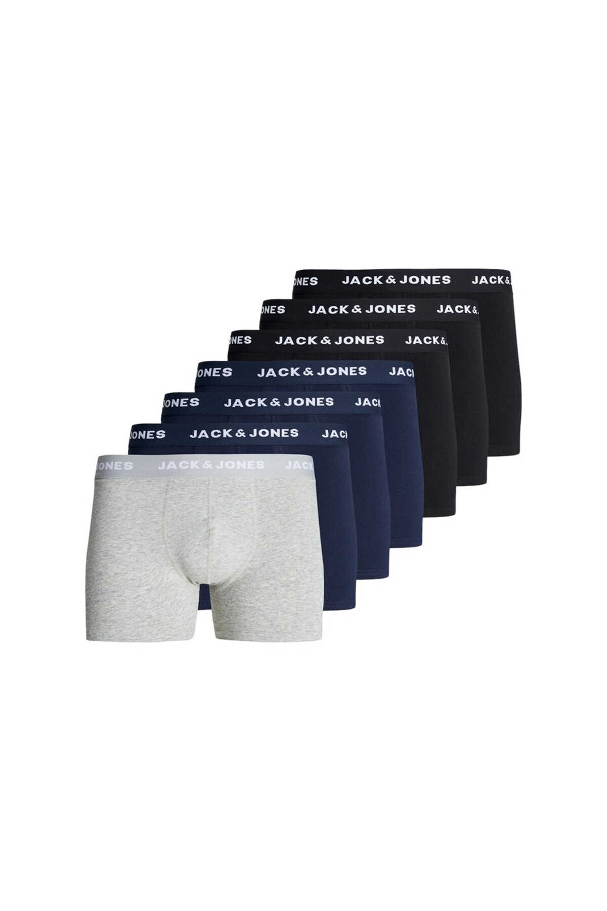  - Jack & Jones 12263363 (7 li) Erkek Boxer Lacivert