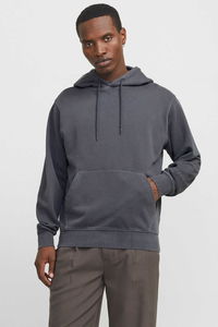 Jack & Jones - Jack & Jones 12268272 Erkek Koyu Gri Sweatshırt Jack & Jones - Jack & Jones 12268272 Erkek Koyu Gri Sweatshırt